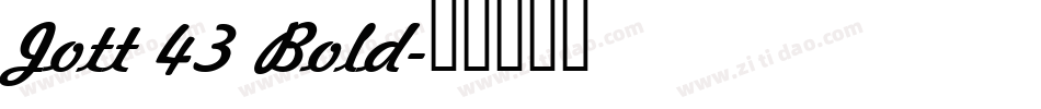 Jott 43 Bold字体转换